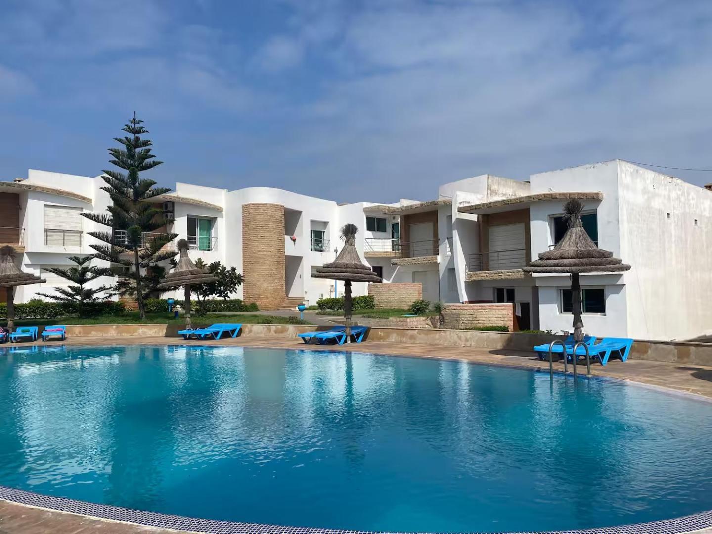 Splendid Beachfront Villa In Sidi Bouzid Beach With Pool Douar Ourlali Экстерьер фото