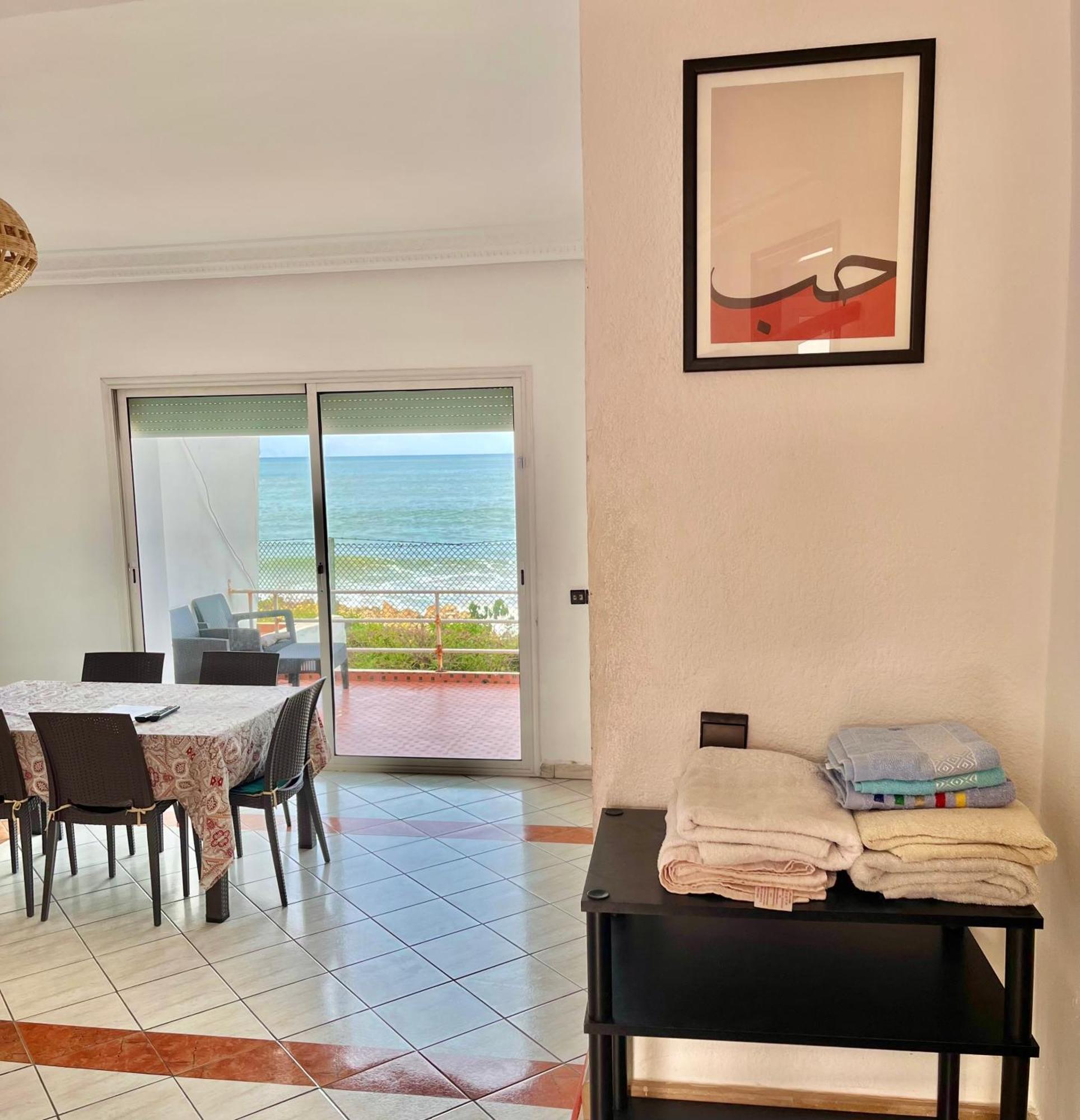Splendid Beachfront Villa In Sidi Bouzid Beach With Pool Douar Ourlali Экстерьер фото
