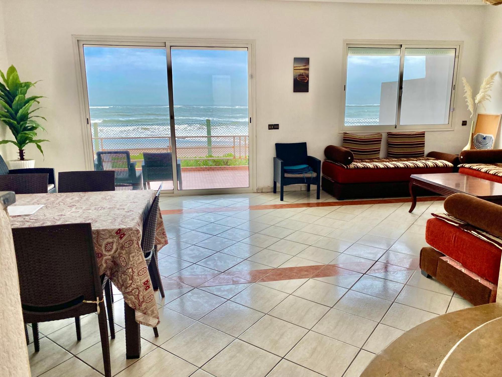 Splendid Beachfront Villa In Sidi Bouzid Beach With Pool Douar Ourlali Экстерьер фото
